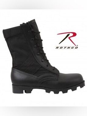 Rothco Men's Black Tactical Lace-Up Combat Boots size:15R